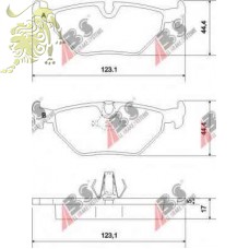 GDB1265 Колодки тормозные дисковые BMW E46/E39 96+ (ABS36908)