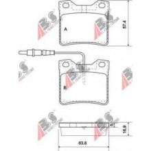 GDB1289/GDB985/GDB1276 Колодки тормозные дисковые MERCEDES VITO 96+ (ABS37009/LP0667/35-0275 Kager)