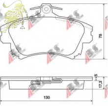 GDB1313/GDB3389 Колодки тормозные дисковые MITSUBISHI/VOLVO 96+ (ABS37020)