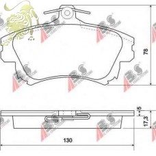 GDB1313/GDB3389 Колодки тормозные дисковые MITSUBISHI/VOLVO 96+ (ABS37020)