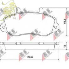 GDB1380 Колодки тормозние дисковые OPEL MOVANO 1998+ (ABS 37111)