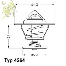 4264.87D Термостат Wahler AUDI/SKODA/VOLKSWAGEN или см. к.7313 RD.1517627387