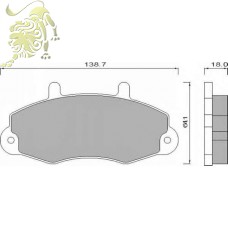 GDB1084/GDB1572 Колодки тормозные дисковые Ford Transit *14 (RM1192 GOODREM)