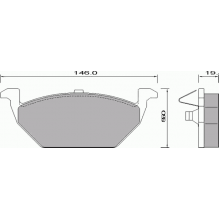 638181/687681 Колодки тормозные передние (PR 5000-1094 1J0615115)  AUDI,VWSEAT SKODA
