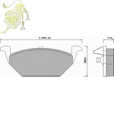 638181/687681 Колодки тормозные передние (PR 5000-1094 1J0615115)  AUDI,VWSEAT SKODA