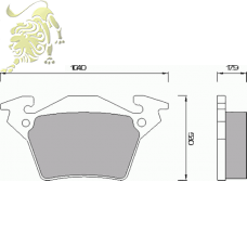 GDB1408 Колодки торморзные задние MB VITO (RM1064)