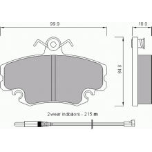 724281 Колодки тормозные PEUGEOT/RENAULT 6001547911 (АвтоВАЗ).QF 618 00
