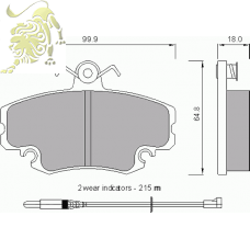 724281 Колодки тормозные PEUGEOT/RENAULT 6001547911 (АвтоВАЗ).QF 618 00