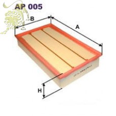 AP005 FILTRON Фильтр воздушный Audi-80 1.6E, VW GOLF 1.6 (AP13109)