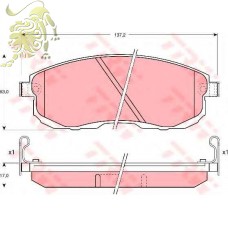 GDB1003 Колодки тормозные дисковые Nissan (D1119M Kashiyama)