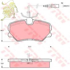 GDB1039 Колодки тормозные передние PEUGEOT/CITROEN (LP564 DELPHI)
