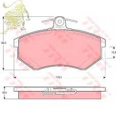 GDB1048 Колодки тормозные дисковые  VW Vento, Passat, CHERY Tiggo (RM1082) с датчиками
