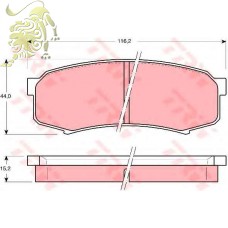 GDB1182 Тормозные колодки задние TOYOTA Land Cruiser (RM1229) GDB1182 Тормозные колодки задние TOYOTA Land Cruiser (RM1229)