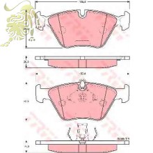 GDB1264/GDB1404/GDB1531 Колодки тормозные BMW (RM0109/QH BP926)