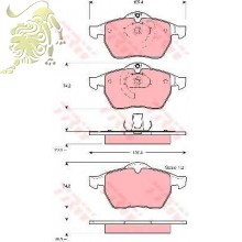GDB1271/GDB1717 Колодки тормозные передние OPEL (RM1260 GOODREM)