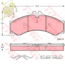 GDB1288 Колодки тормозные дисковые MB Sprinter/Iveco (AS076AST) или см.код 10768