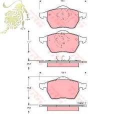 GDB1376/GDB1275/GDB1204/GDB1200 Колодки торморзные AUDI/VOLKSWAGEN (D957)