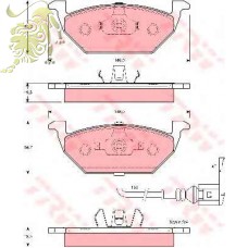GDB1386/GDB1397/GDB1422/GDB1658/GDB1357 Колодки торм диск AUDIVWSKODASEAT (RM1084 GOODREM/D137E)