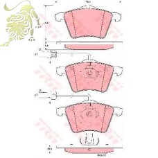 GDB1459/GDB1391 Колодки тормозные передние T4 2.5 R15 (RM1131) GOODREM