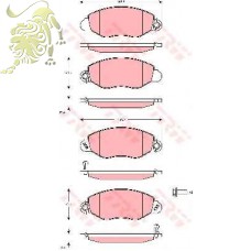 GDB1461/1424 Колодки тормозные дисковые Transit 00+ (RM1185 GOODREM)