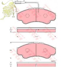 GDB1518 Колодки тормозные передние CITROEN,FIAT,PEUGEOT (XLP91518)