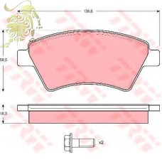 GDB1524/GDB1552/GDB1597 Тормозные колодки передние RENAULT (RM1166)