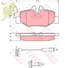 GDB1601 Тормозные колодки диск.задние MB Vito Viano 03 (60-200-015 BSG/C2M025ABE)