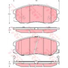 GDB1715/96626070 Колодки тормозные дисковые Opel/Chevrolet (C10020ABE)