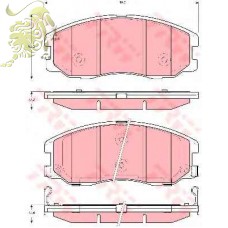 GDB1715/96626070 Колодки тормозные дисковые Opel/Chevrolet (C10020ABE)