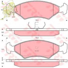 GDB255/GDB953/GDB1222/GDB238 Колодки тормозные дисковые Fomar FORD (AST753 AST/D309E)