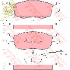 GDB301 Колодки тормозные передние FORD (LPR05P269)(BE789 Best)