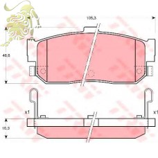 GDB3274/GDB3181/GDB1015/GDB1172/GDB3111 Тормозные колодки задние NISSAN (LPR 05P602) GDB3274/GDB3181/GDB1015/GDB1172/GDB3111 Тормозные колодки задние NISSAN (LPR 05P602)