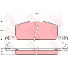 GDB323 Колодки тормозные дисковые TOYOTA  (C12035ABE)