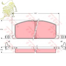 GDB323 Колодки тормозные дисковые TOYOTA  (C12035ABE)