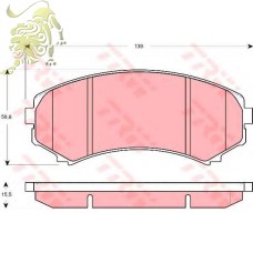 GDB3246/GDB3254/GDB1176 Колодка торм. MAZDA MPV,MITSUBISHI Pajero, передн. (C15040ABE)