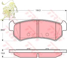 GDB3348 Колодки тормозные задние Chevrolet Lacetti (104800 RE)