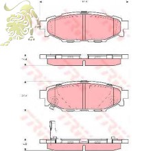 GDB3373 Колодки тормозные задние SUBARU (26696-AG010/PF 073401)