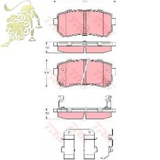 GDB3421/GDB3451/GDB3474 Колодки торм. HYUNDAI Accent.i30 задн. (RD.24320STD RIDER)