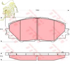 GDB3424 Тормозные колодки пер. TOYOTA RAV 4 06- (4863601410)