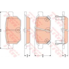 GDB3454 Колодки тормозные TOYOTA AURIS (C22035ABE)RD.24610STD