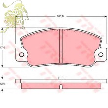 GDB360/GDB466/GDB814/GDB829 Колодки тормозные AUDI/FIAT/LANCIA (Tomex 1062)