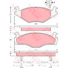 GDB454 Колодки тормозные SEAT/VW CERAMICA (RD.330107PRF)