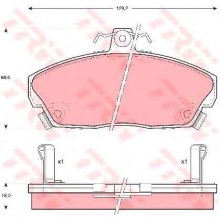 GDB496 Тормозные колодки передн. (217 559 HART)