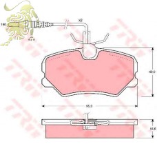 GDB611 Колодки тормозные OPEL RECORD (LPR05P137)