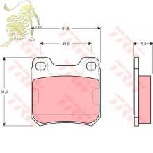 GDB915 Колодки тормозные дисковые задн. OPEL (TOMEX1160) D687E