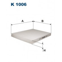 K1006 FILTRON Фильтр салона (B4W003PR JC/WP6812) K1006 FILTRON Фильтр салона (B4W003PR JC/WP6812)