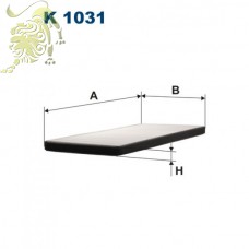 K1031 FILTRON Фильтр салона (B4B001PR JC)