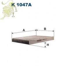 K1047A FILTRON Фильтр салона (угольный) (B4W012CPR)