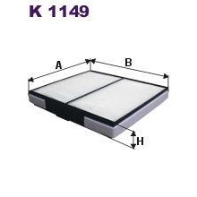 K1149 FILTRON Фильтр салона (Hunday после 2007) (97133-1E100 PMC)