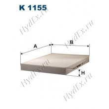 K1155 FILTRON Фильтр салона (B4W019PR) VW T5